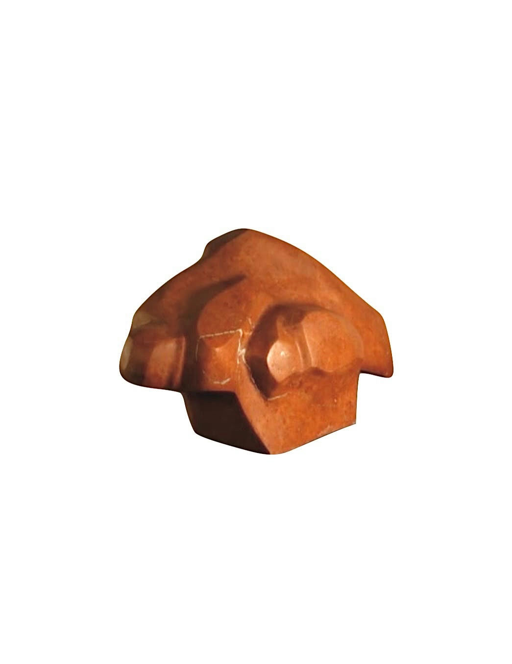 Original Sculptures & Ceramics 'Abstract Carved Stone House Form' by Yazan Salman