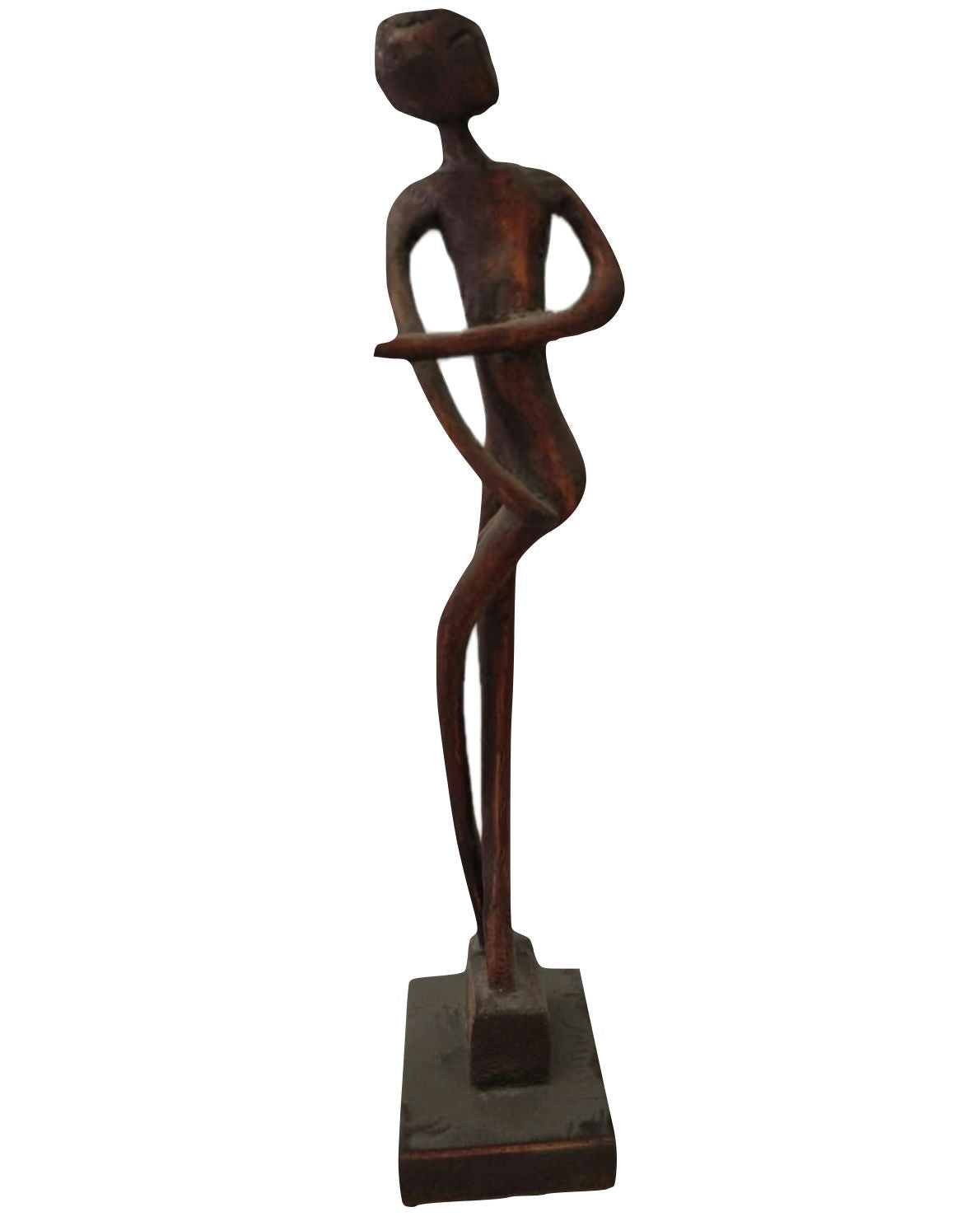 Original Sculptures & Ceramics 'Abstract Standing Figure Bronze Sculpture' by Mohammad Bushnaq