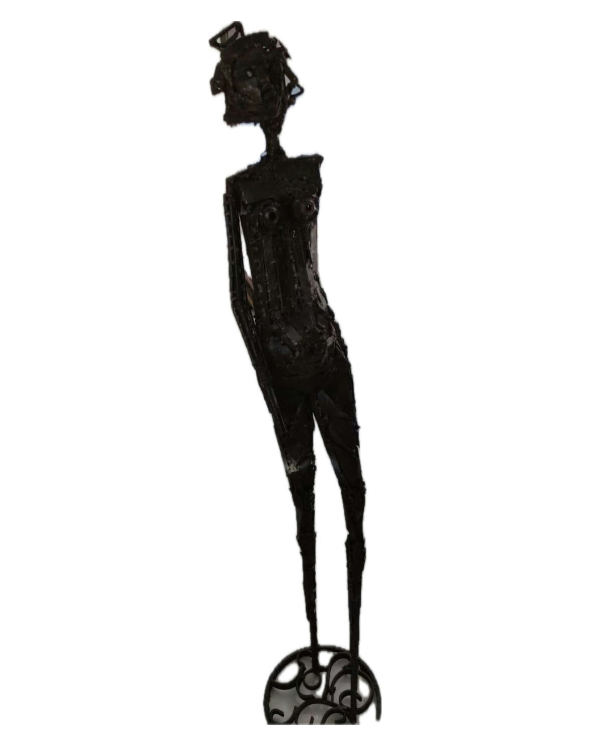 Original Sculptures & Ceramics 'Tall Standing Female Figure Sculpture' by Mohammad Bushnaq
