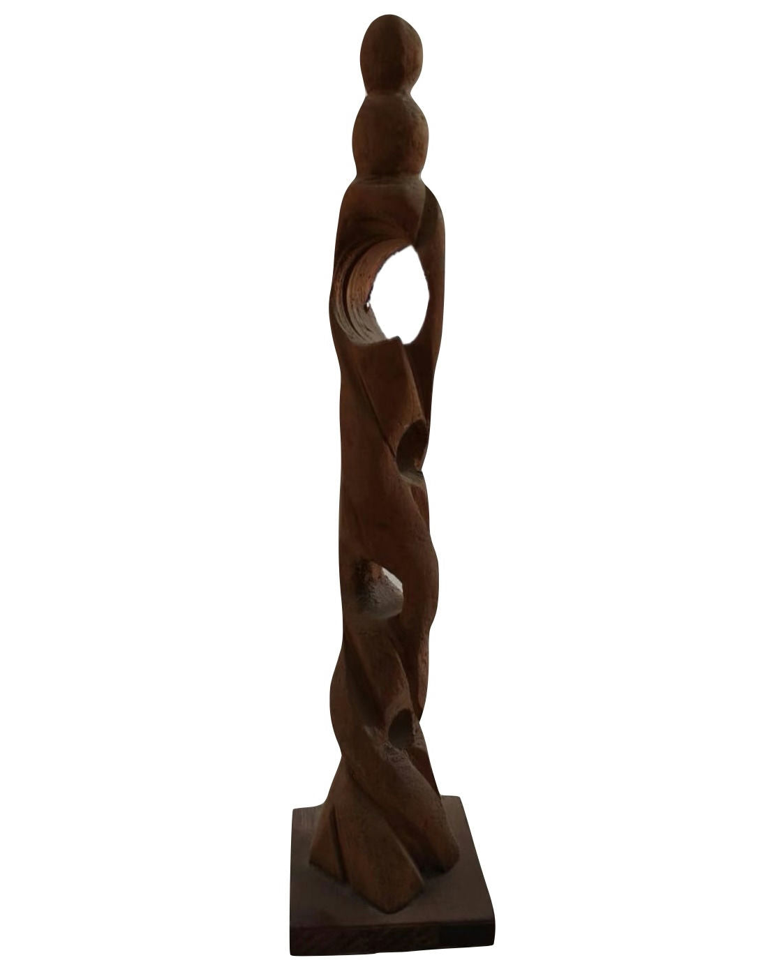 Original Sculptures & Ceramics 'Abstract Human Figure Wood Sculpture' by Mohammad Bushnaq