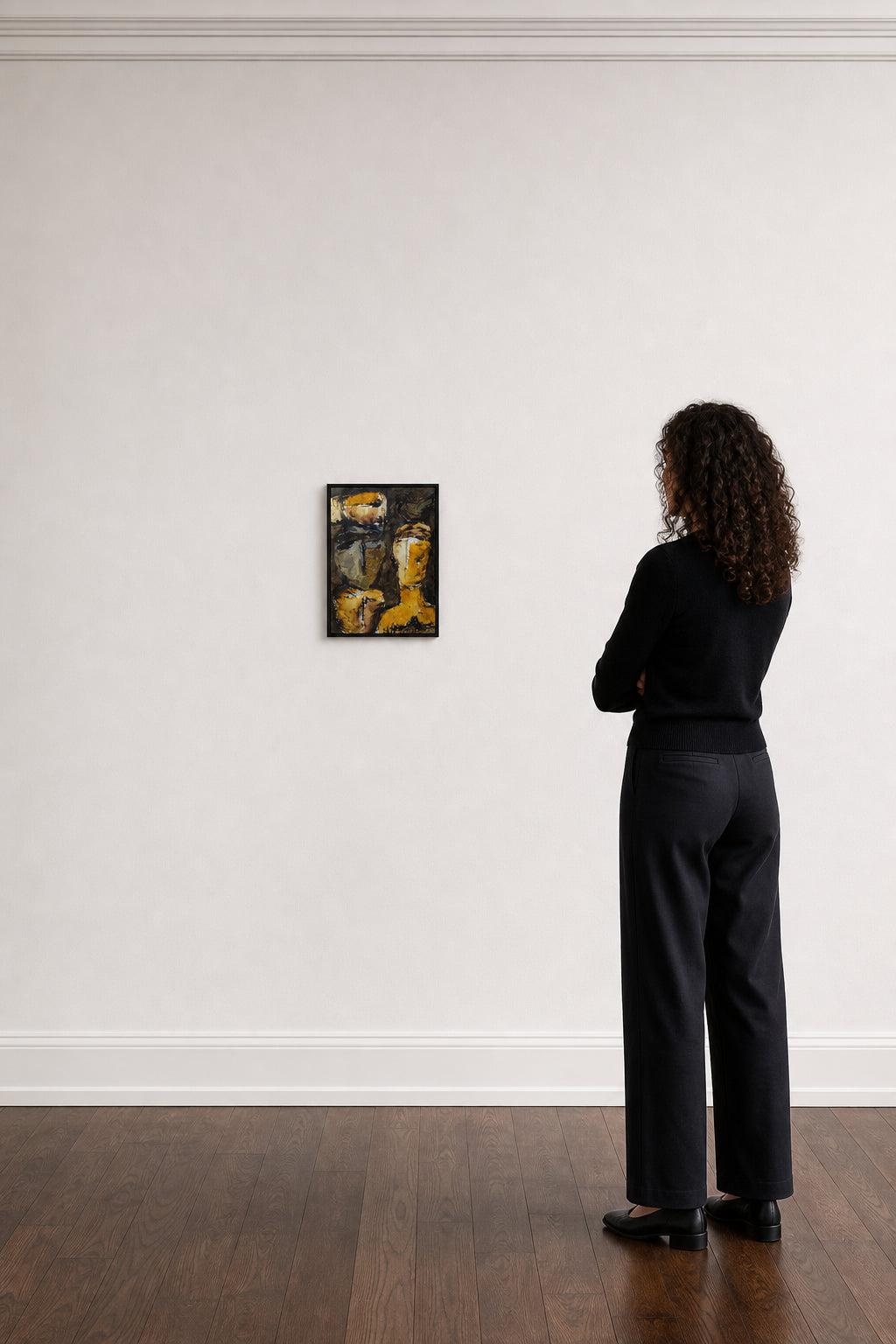 Two Abstract Figures Side by Side - shown to scale