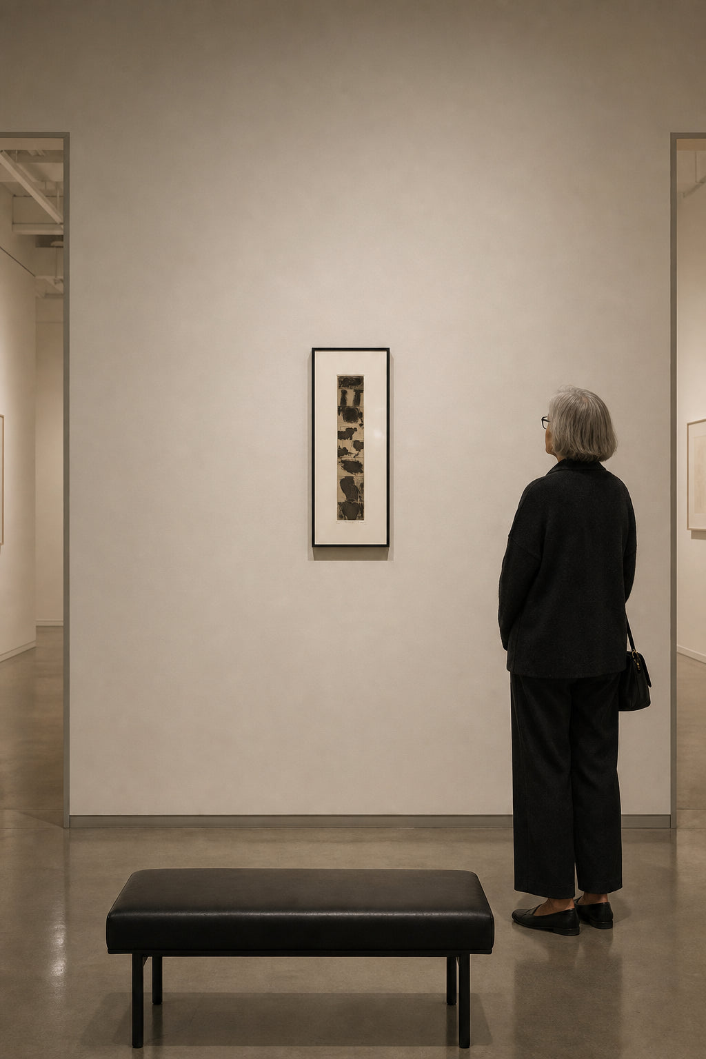 Abstract Forms in Vertical Panels - shown to scale