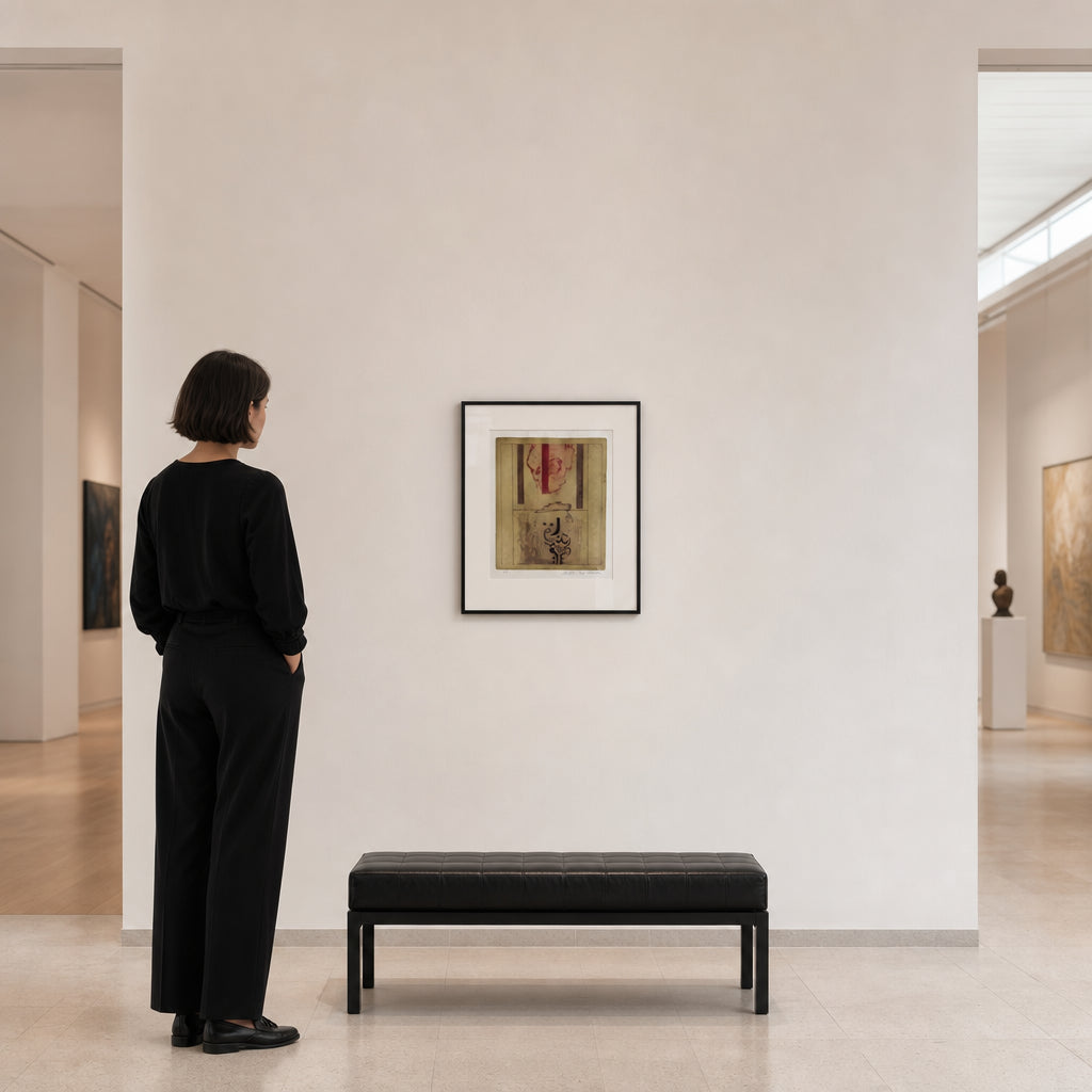 Arabic Calligraphy and Abstract Forms - shown to scale