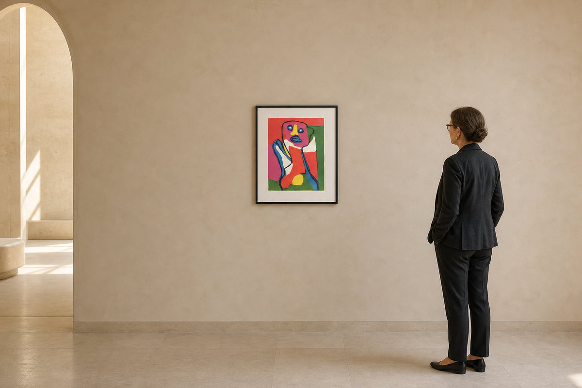 Abstract Figure with Bold Colours - shown to scale