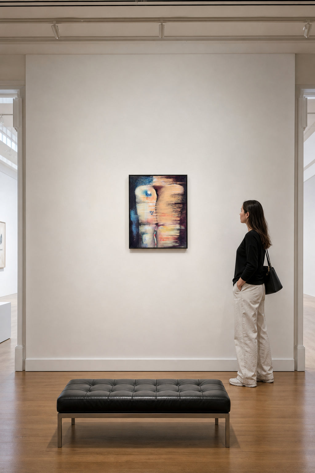 Abstract Figure with Blue Triangles - shown to scale