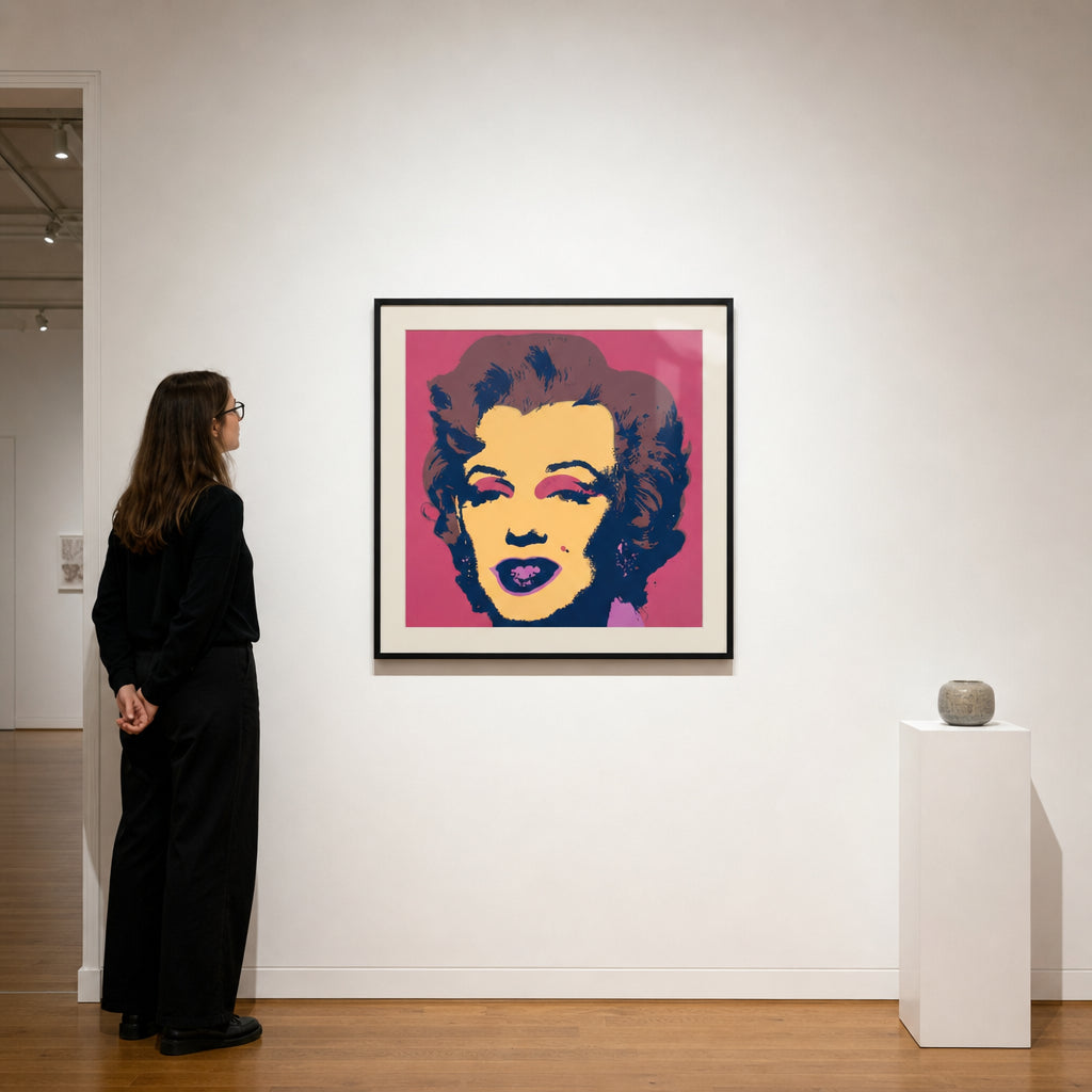 Marilyn Monroe Pop Art Portrait - shown to scale