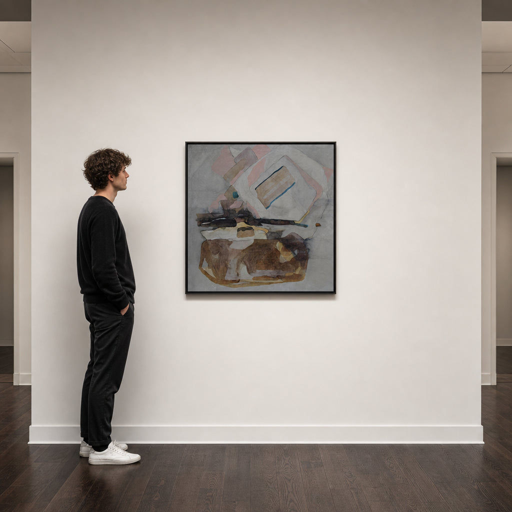 Abstract Geometric Shapes Over Landscape - shown to scale