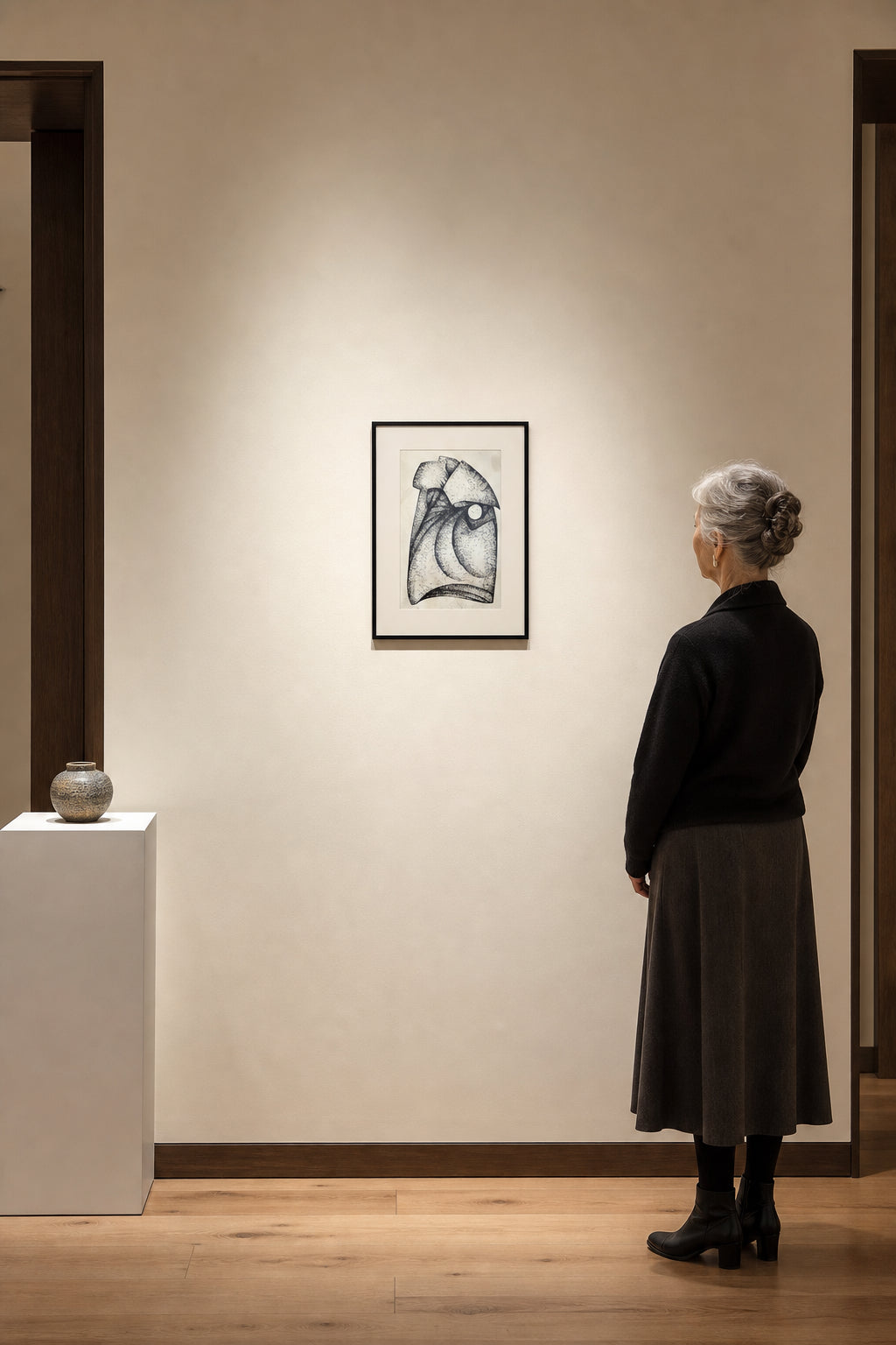 Abstract Figure with Circular Form - shown to scale