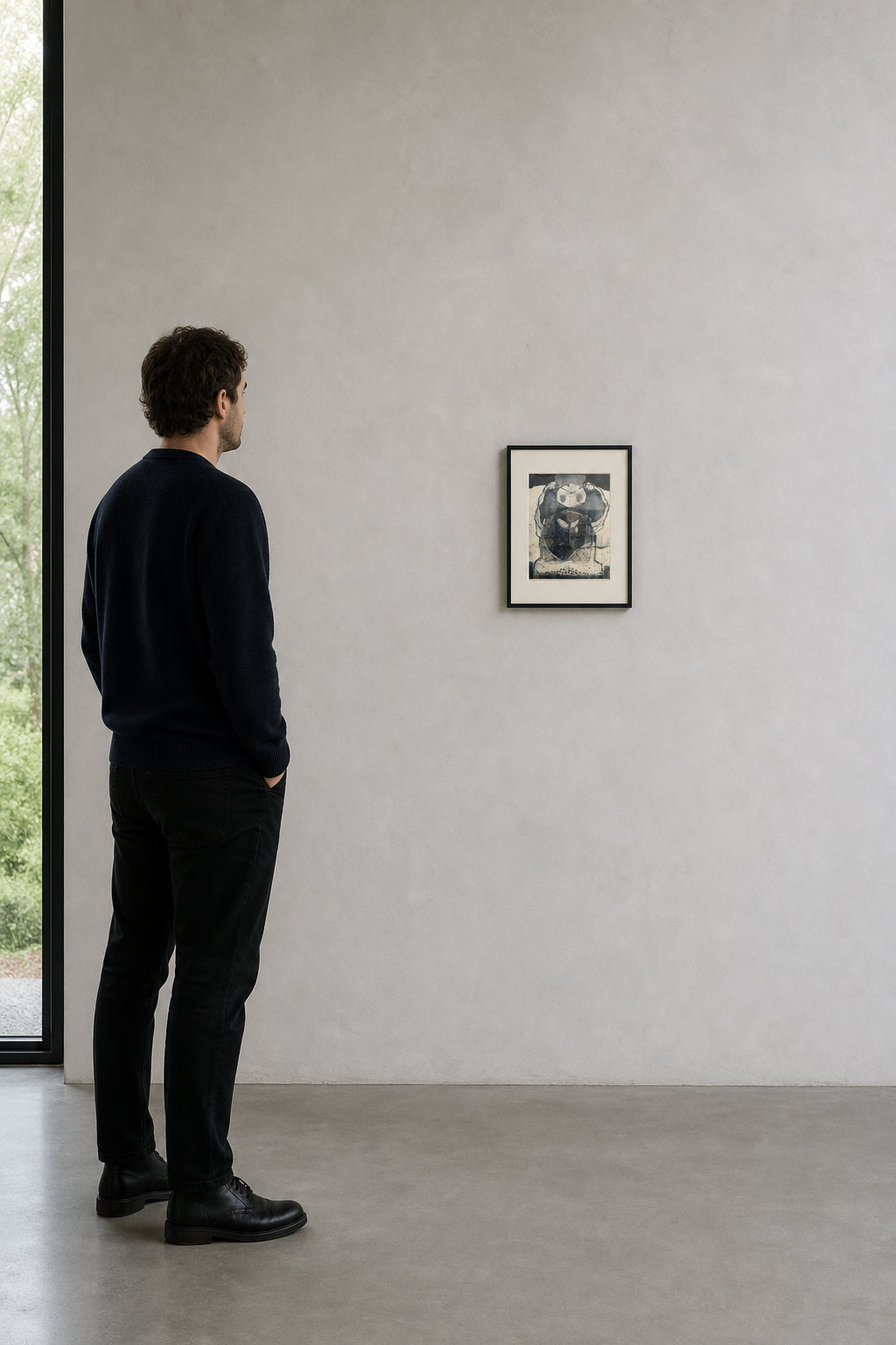 Abstract Figure with Circular Form - shown to scale