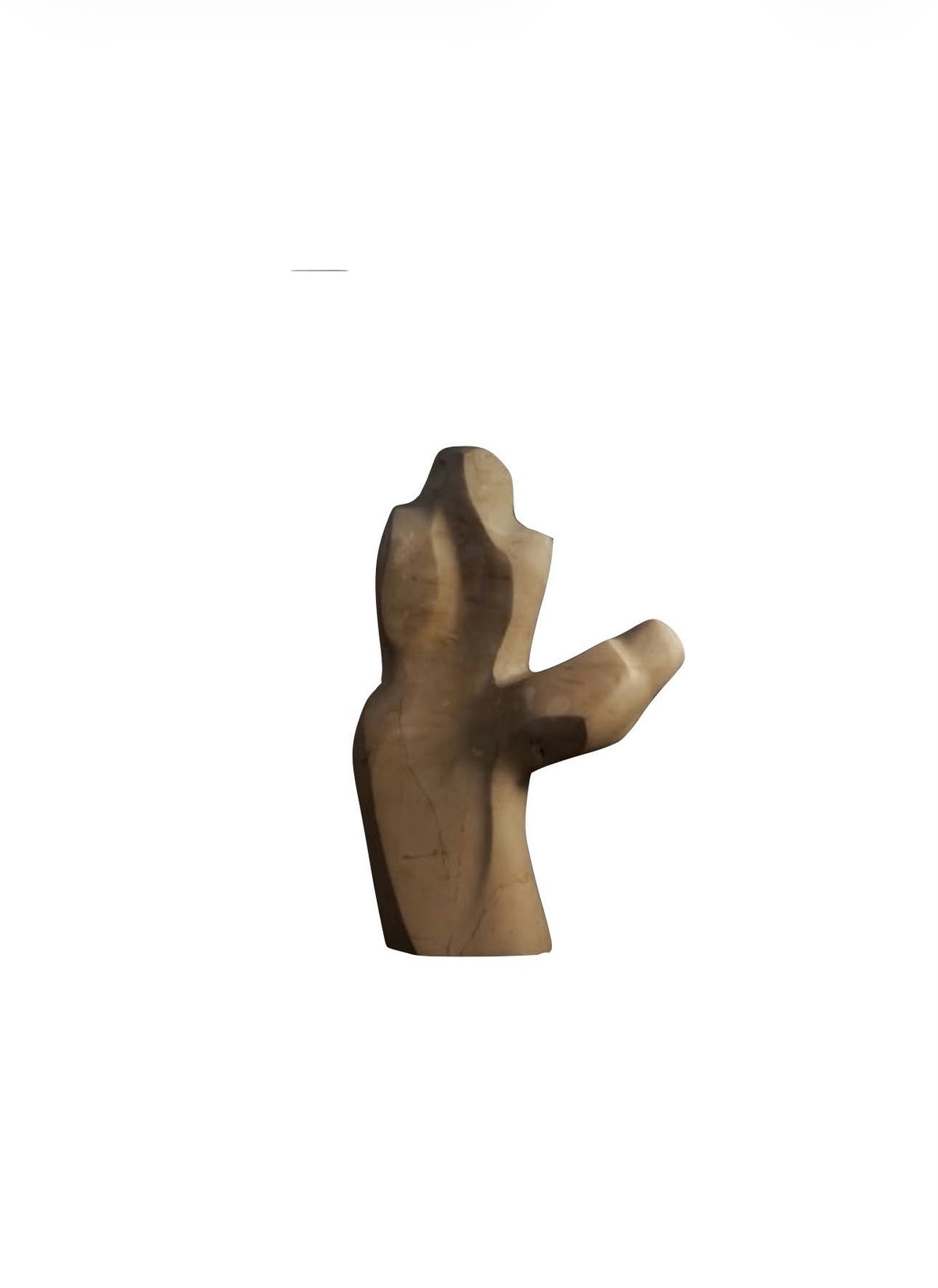 Original Sculptures & Ceramics 'Abstract Human Form Marble Sculpture' by Yazan Salman