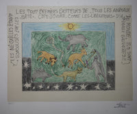 Frédéric Bruly Bouabré — Lithograph on paper , 75 × 55 cm (representative image)