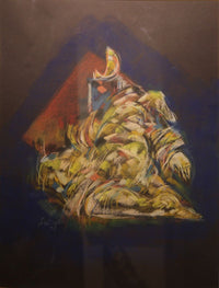 Abdel Raheem Salem — Pastel on Paper , 55 × 80 cm (representative image)