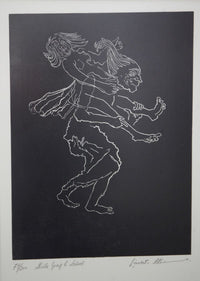 Krishen Khanna — Linocut On Paper , 76 × 57 cm (representative image)
