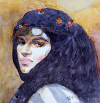 Abdel Aal Hassan — Watercolor on Paper, 26 × 40 cm (representative image)