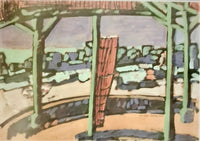 Gerees Saad — Watercolour on paper , 50 × 34 cm (representative image)
