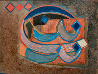Ahmed Maher Raef — Oil on board , 50 × 115 cm (representative image)