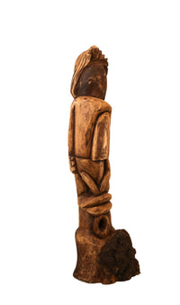 Ibrahim AlDayat — Wooden Sculpture, 20 × 70 cm (representative image)