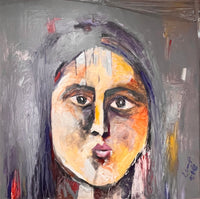 Kholoud Abu Hajla — Acrylic On Canvas, 80 × 80 cm (representative image)