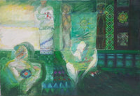 Shawkat Al Rabiaai — Oil on Board, 95 × 107 cm (representative image)