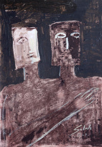 Salah Abbass — Acrylic on Paper, 35 × 50 cm (representative image)