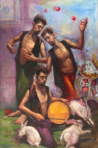 Mohammad Omar Alzarafani — Oil on canvas , 147 × 98 cm (representative image)