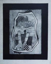 Nahida Kazem — Graphic, Print Making , 24 × 31 cm (representative image)