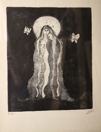Amal Mohammed — Graphic, Print Making , 23 × 34 cm (representative image)