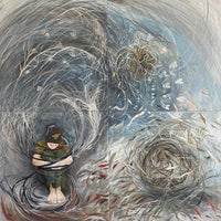 Samiha Tohamy — Oil on canvas , 158 × 158 cm (representative image)