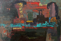 Hayam Abdulbaqi — Mixed media on canvas , 155 × 120 cm (representative image)