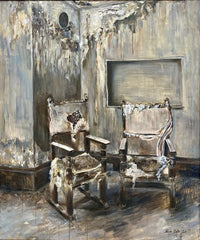 Rawan Bakr — Oil on canvas , 100 × 120 cm (representative image)