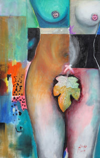 Emad Ashour — Mixed media On Canvas, 97 × 97 cm (representative image)