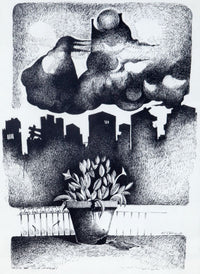 Imad Abdel Wahab — Ink on Paper, 35.5 × 48.5 cm (representative image)