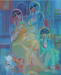 Shaker Al Alousi — Acrylic on board, 75 × 75 cm (representative image)