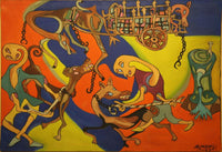 Mohamed Legzouli — Oil on Canvas, 93 × 64 cm (representative image)