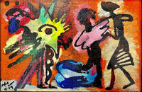 Mohammad Abla — Oil on Canvas, 120 × 120 cm (representative image)