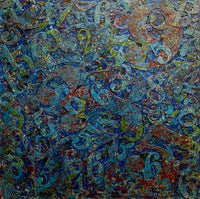 Mona Bayoud Hawa — Mixed media on canvas , 60 × 60 cm (representative image)