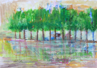 Dirar Al Qado — Mixed Media on Board, 60 × 45 cm (representative image)
