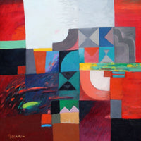 Khalid Al Naimi — Oil on Canvas, 50 × 50 cm (representative image)