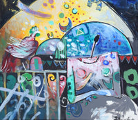 Husam Abdel Mohsen — Acrylic On Canvas, 168 × 107 cm (representative image)