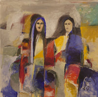 Hussein Nashwan — Acrylic On Canvas, 157 × 75 cm (representative image)