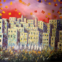 Ali Binhelal Almamari — Acrylic On Canvas, 150 × 150 cm (representative image)
