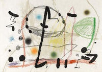 Joan Miró — Lithograph , 40 × 21 cm (representative image)