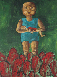 Juman Nemri — Acrylic on Board, 25 × 40 cm (representative image)
