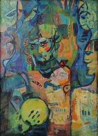 AbdelAziz Zodmi — Oil on Canvas, 80 × 100 cm (representative image)