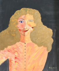 Riham Ghassib — Acrylic on canvas , 97 × 97 cm (representative image)