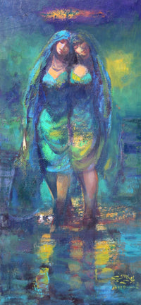 Jaber Saray — Oil on Canvas, 44 × 95 cm (representative image)