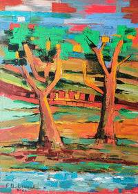 Faten Al Dawoud — Acrylic On Canvas, 100 × 80 cm (representative image)