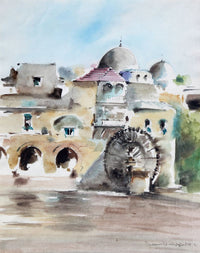 Youssef Sabouni — Watercolor on Paper, 21 × 26 cm (representative image)
