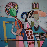 Houda Ajili — Acrylic On Canvas, 80 × 80 cm (representative image)