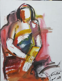 Abdulkadir Azzouz — Oil on Canvas, 80 × 100 cm (representative image)